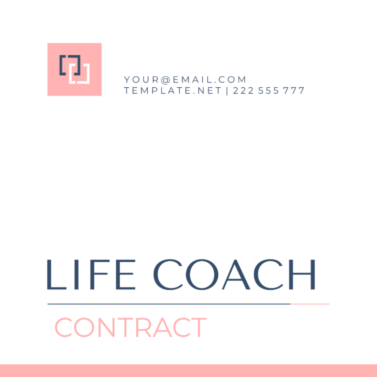 Life Coach Contract Template - Edit Online & Download