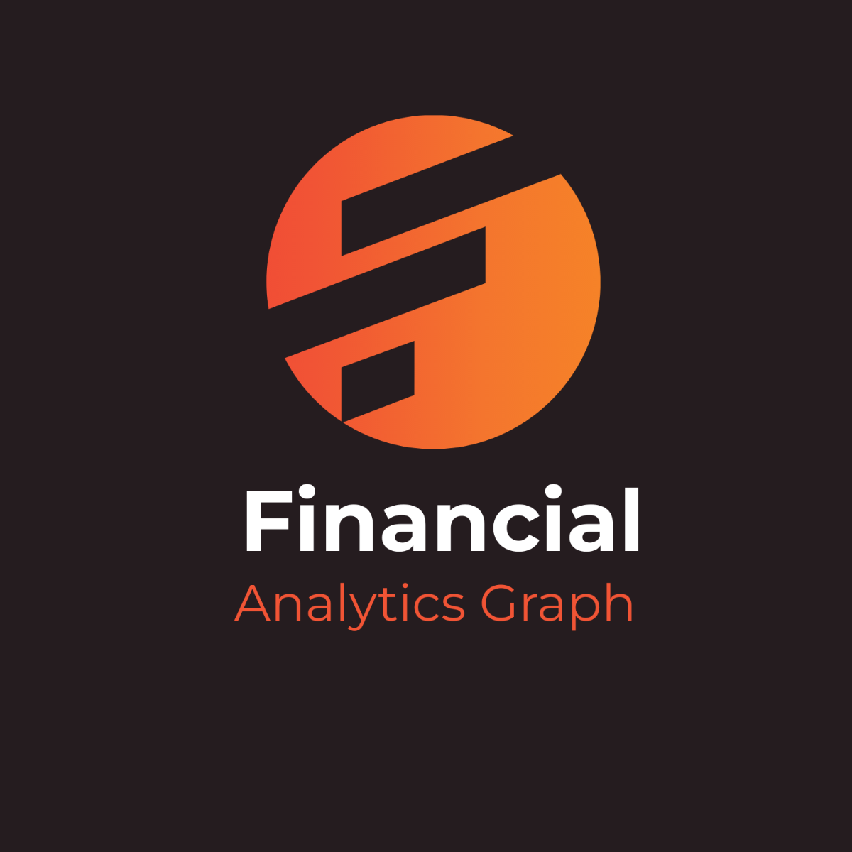 Financial Analytics Graph Logo Template