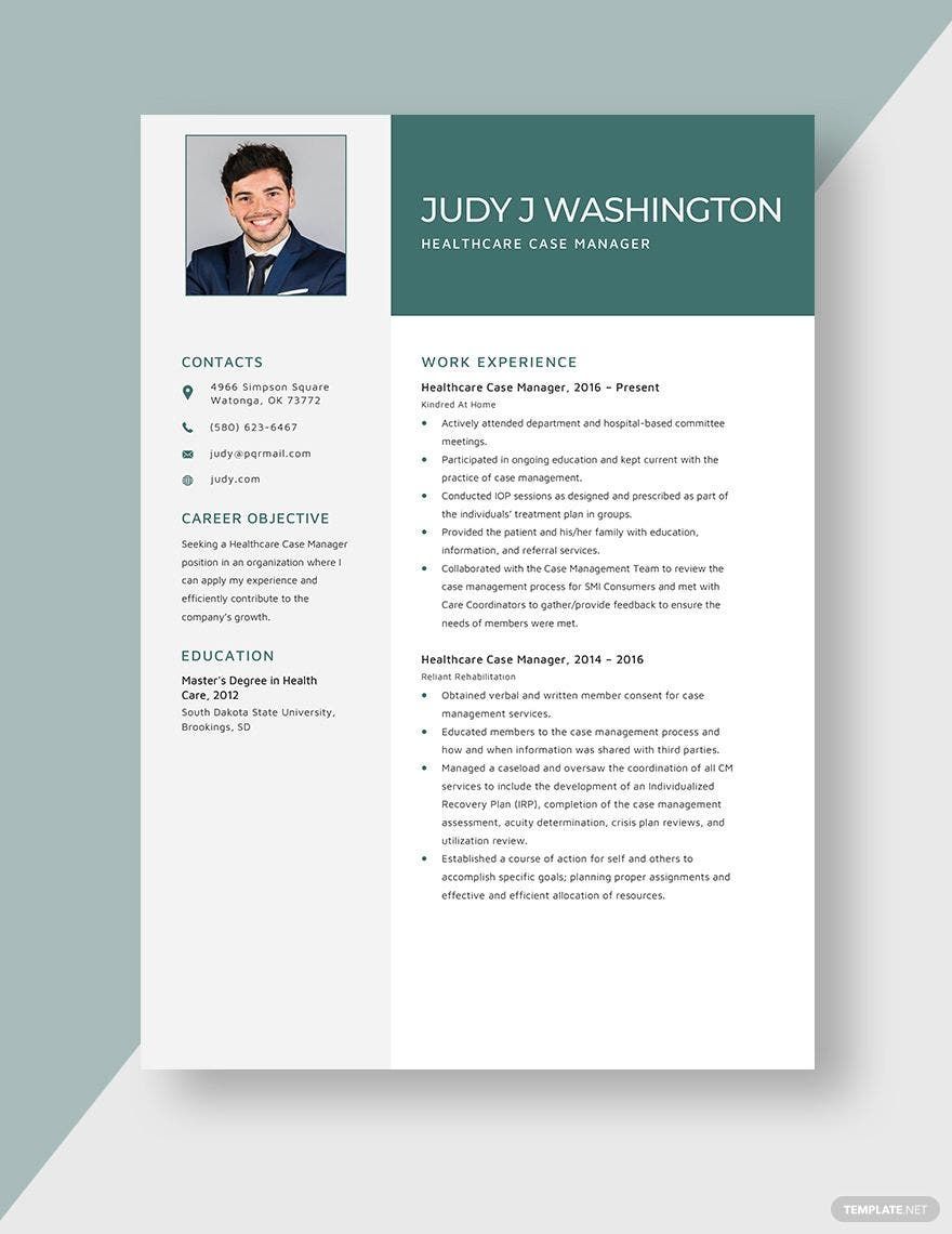 Healthcare Case Manager Resume