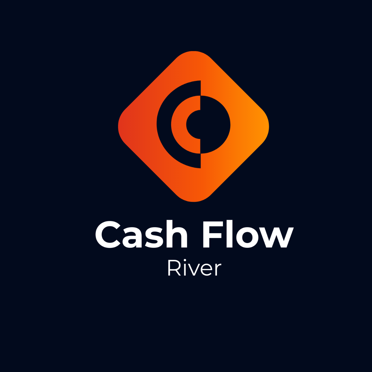 Cash Flow River Logo Template