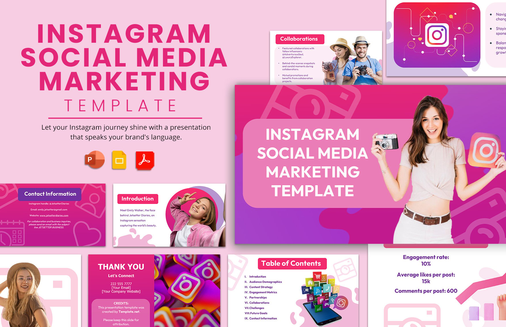 Instagram Social Media Marketing Template