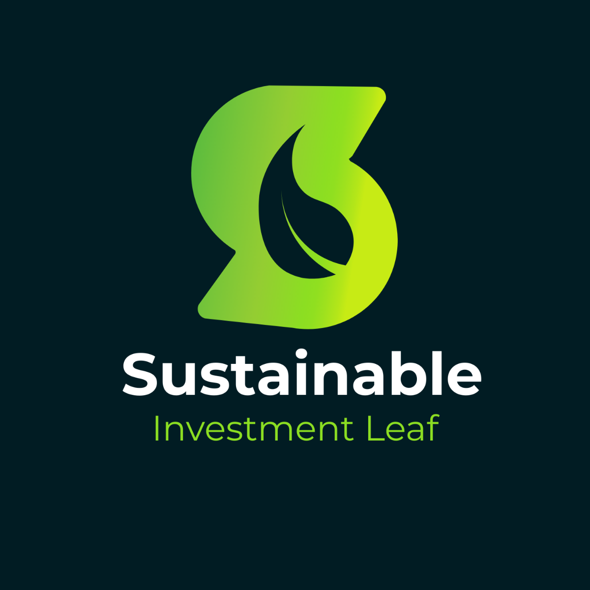 Sustainable Investment Leaf Logo Template