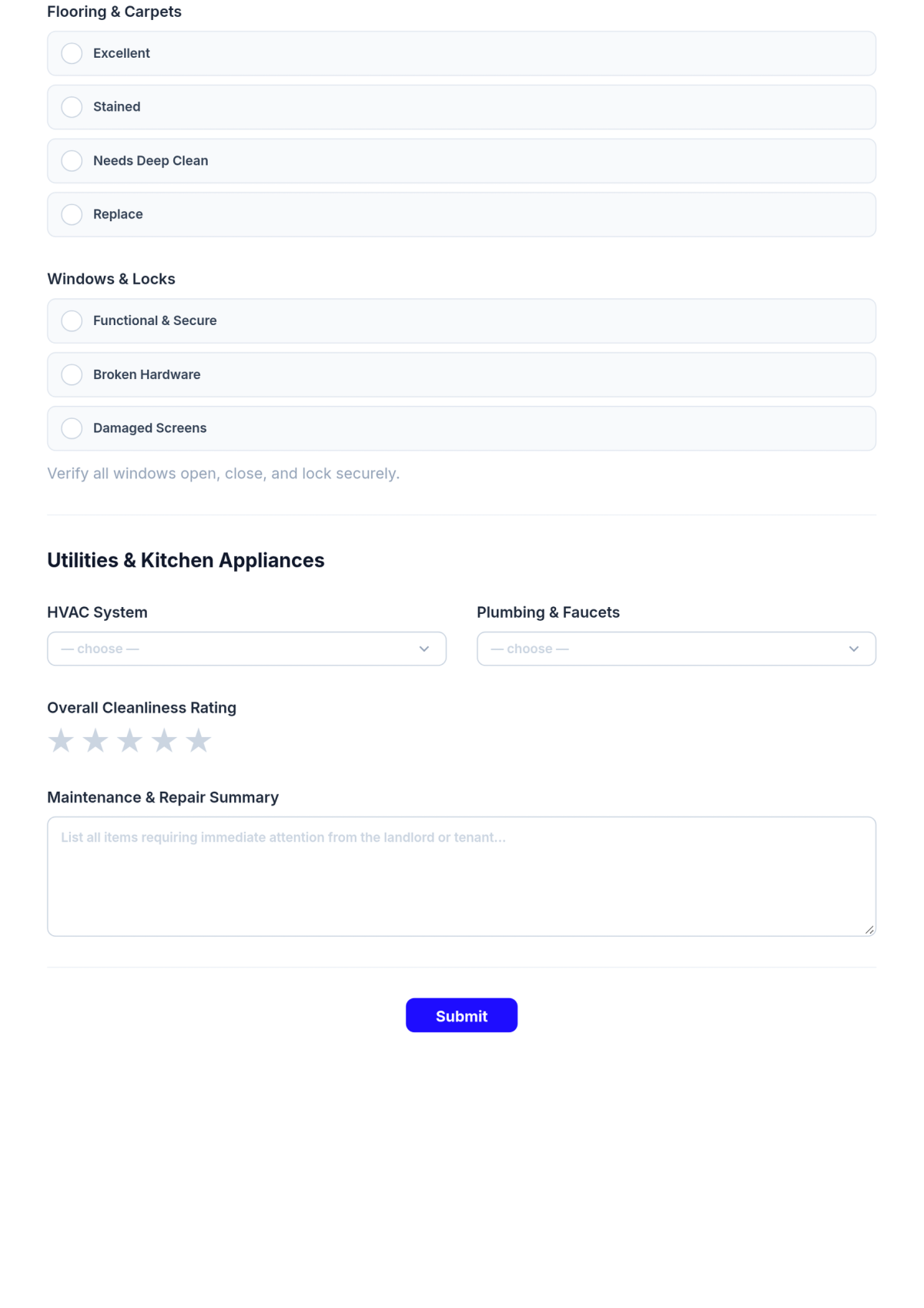 Free Home Inspection Checklist For Rental Property Template & AI Home Inspection Checklist Maker Free Home Inspection Checklist For Rental Property Template & AI Home Inspection Checklist Maker