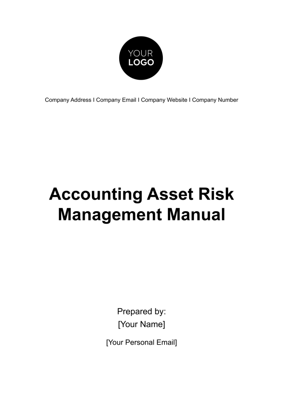 Accounting Asset Risk Management Manual Template