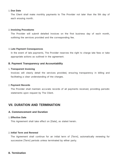 Free Accounting Asset Management SLA Template to Edit Online