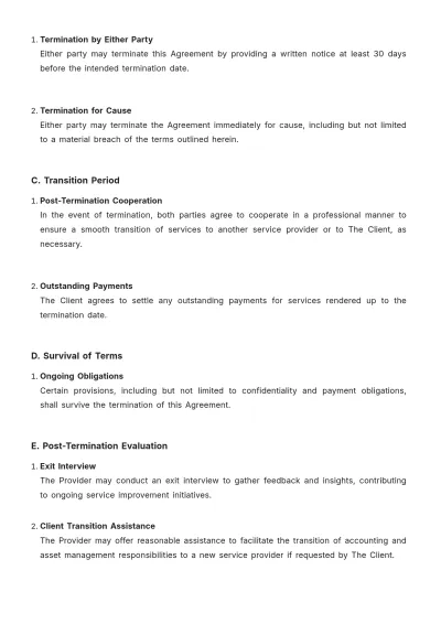 Free Accounting Asset Management SLA Template to Edit Online