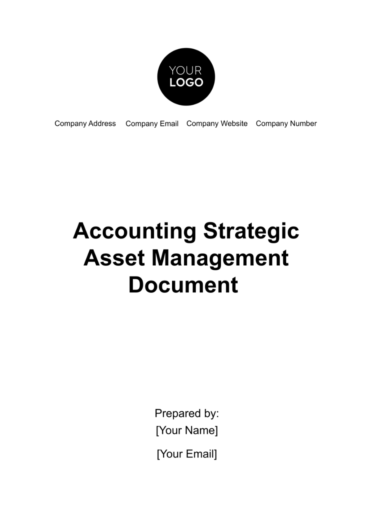 Accounting Strategic Asset Management Document Template - Edit Online & Download