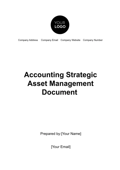 Free Accounting Strategic Asset Management Document Template to Edit Online
