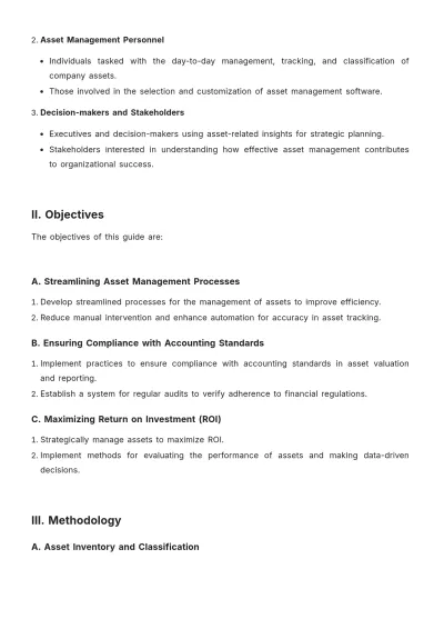 Free Accounting Strategic Asset Management Document Template to Edit Online