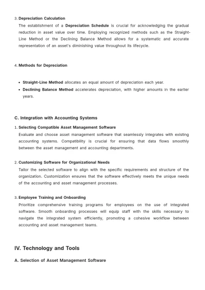 Free Accounting Strategic Asset Management Document Template to Edit Online