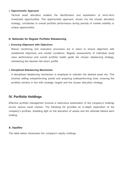 Free Accounting Asset Management Portfolio Template to Edit Online