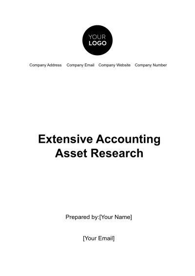 Free Extensive Accounting Asset Research Template to Edit Online