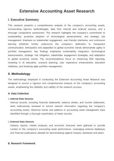 Free Extensive Accounting Asset Research Template to Edit Online