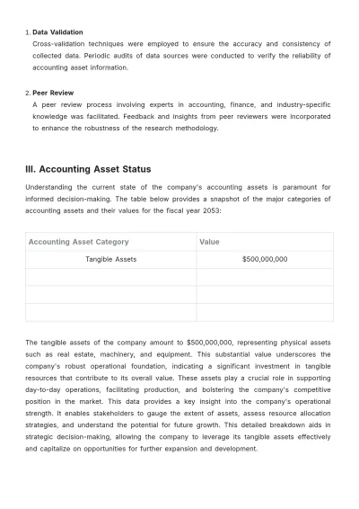 Free Extensive Accounting Asset Research Template to Edit Online
