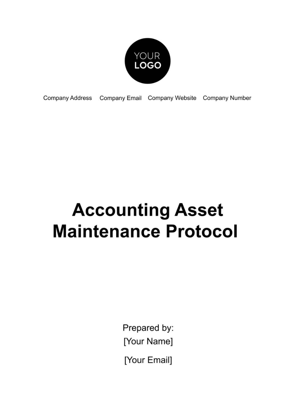 Accounting Asset Maintenance Protocol Template - Edit Online & Download