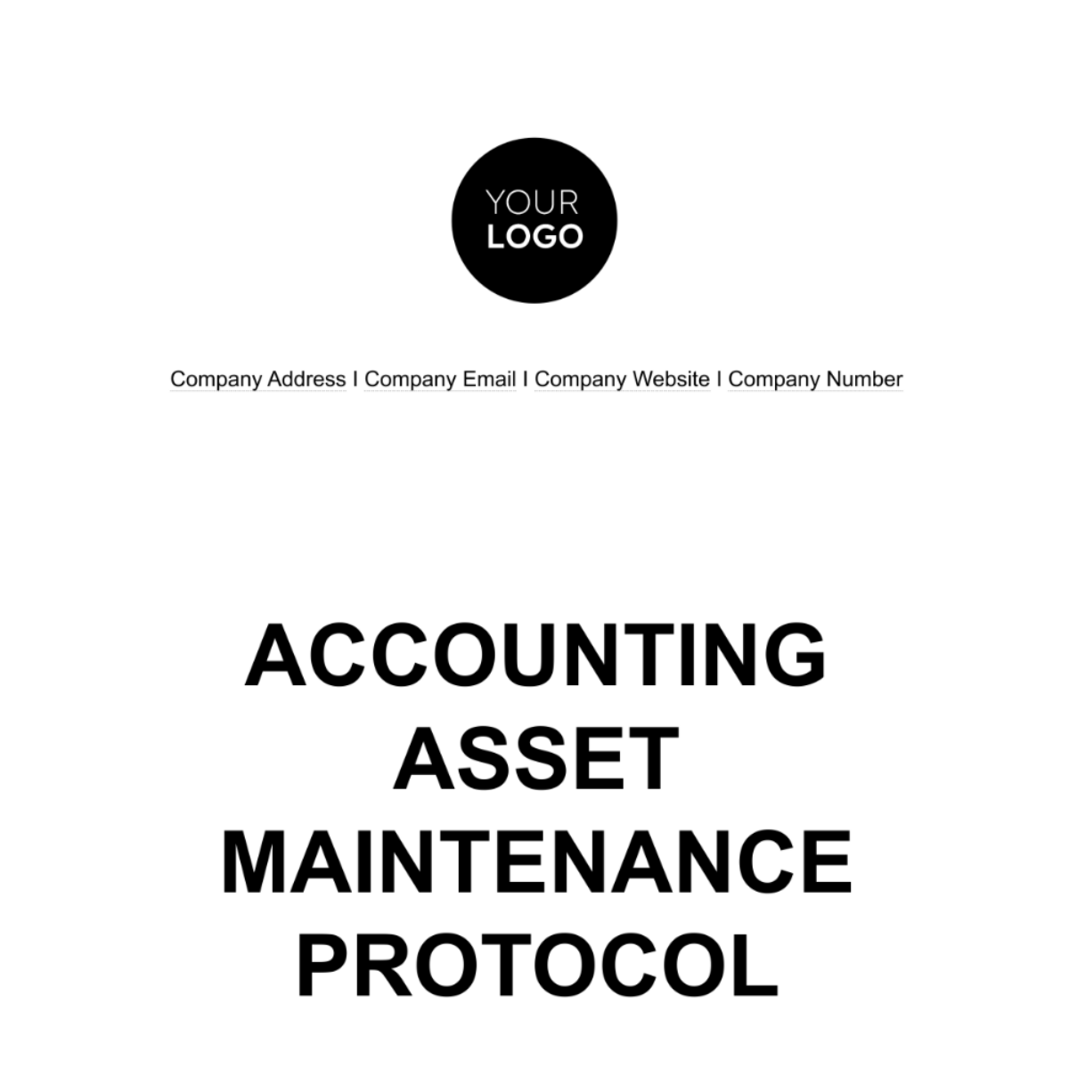 Accounting Asset Maintenance Protocol Template - Edit Online & Download ...