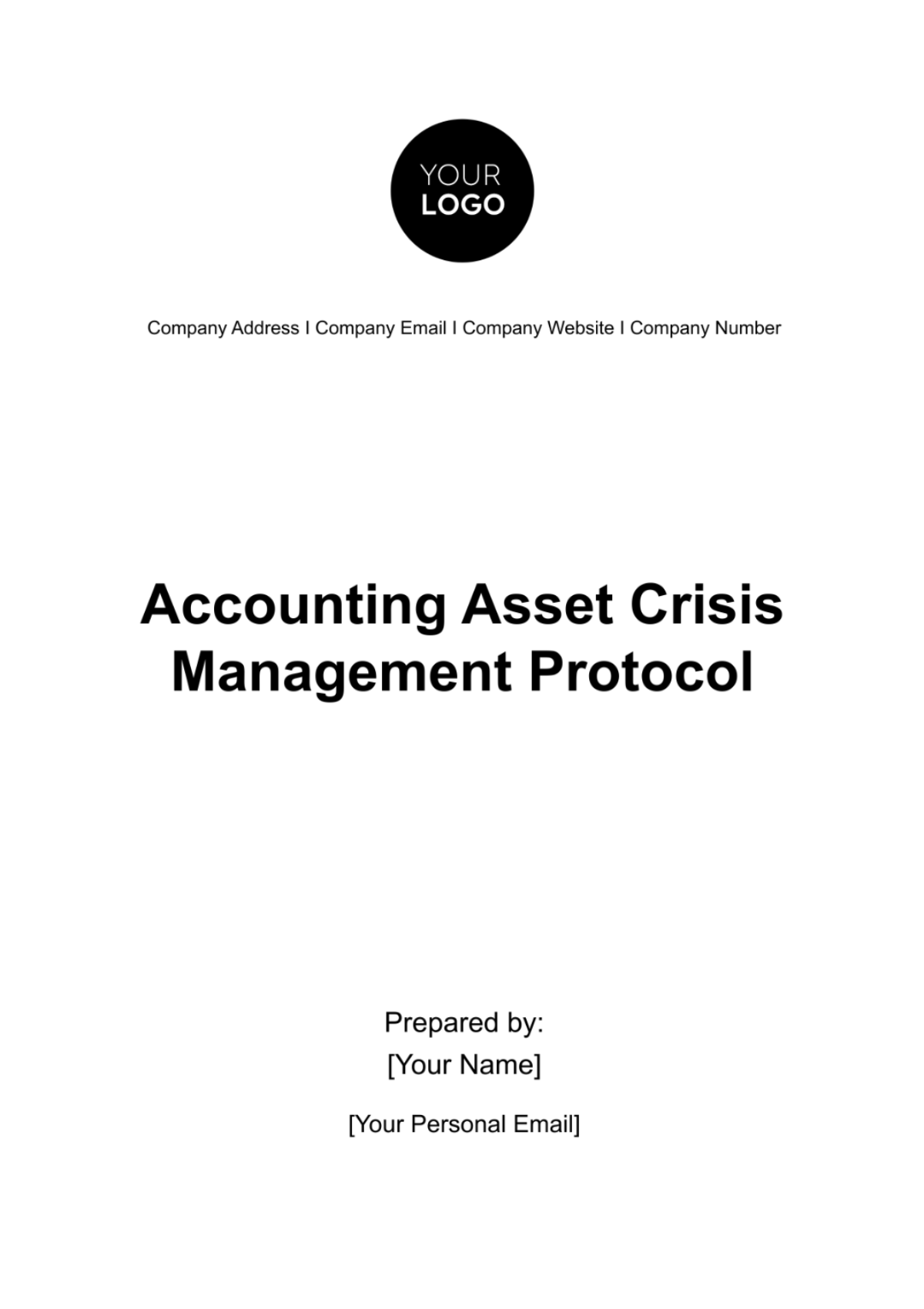 Accounting Asset Crisis Management Protocol Template - Edit Online & Download