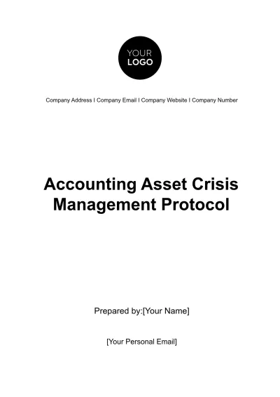 Free Accounting Asset Crisis Management Protocol Template to Edit Online