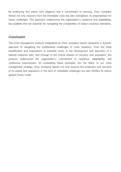 Free Accounting Asset Crisis Management Protocol Template to Edit Online