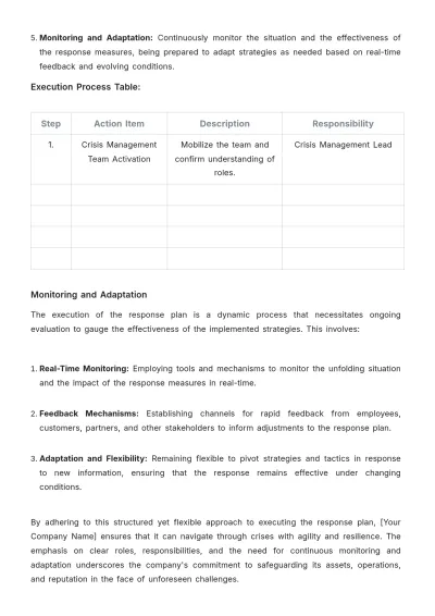 Free Accounting Asset Crisis Management Protocol Template to Edit Online