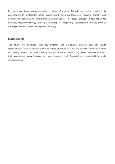 Free Accounting Asset Sustainability Study Template to Edit Online