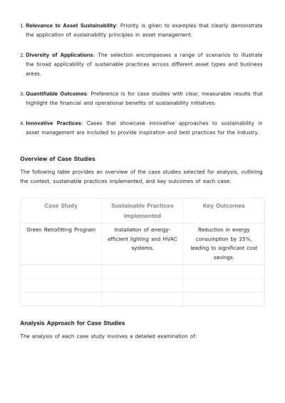 Free Accounting Asset Sustainability Study Template to Edit Online