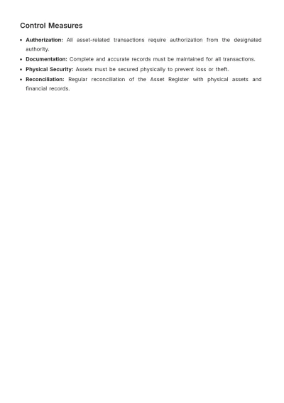Free Accounting Asset Control Document Template to Edit Online