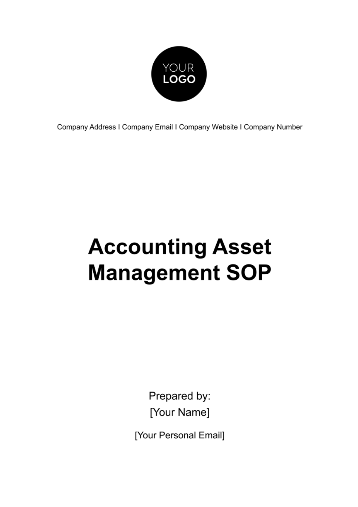 Free Accounting Asset Management SOP Template