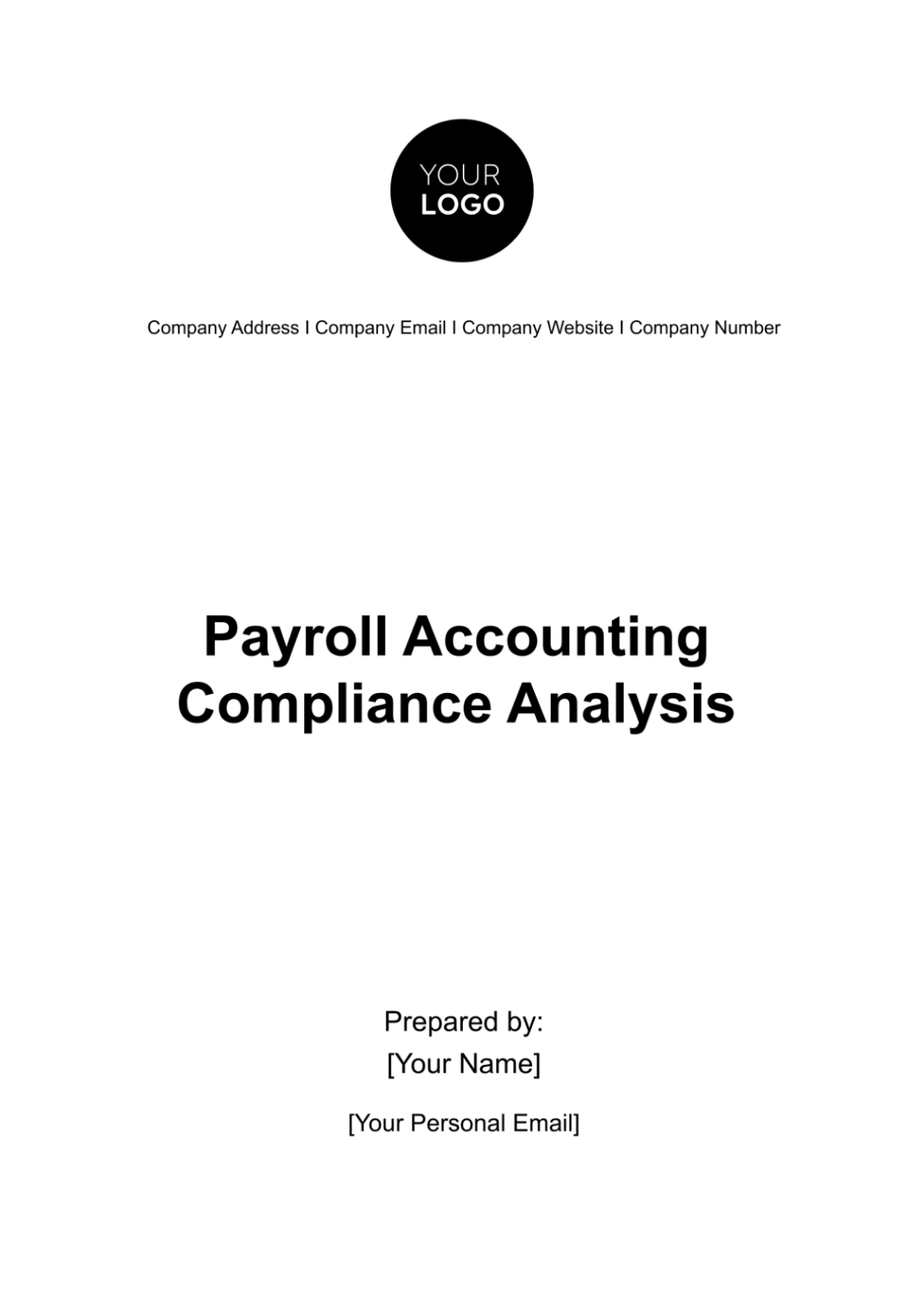 Payroll Accounting Compliance Analysis Template