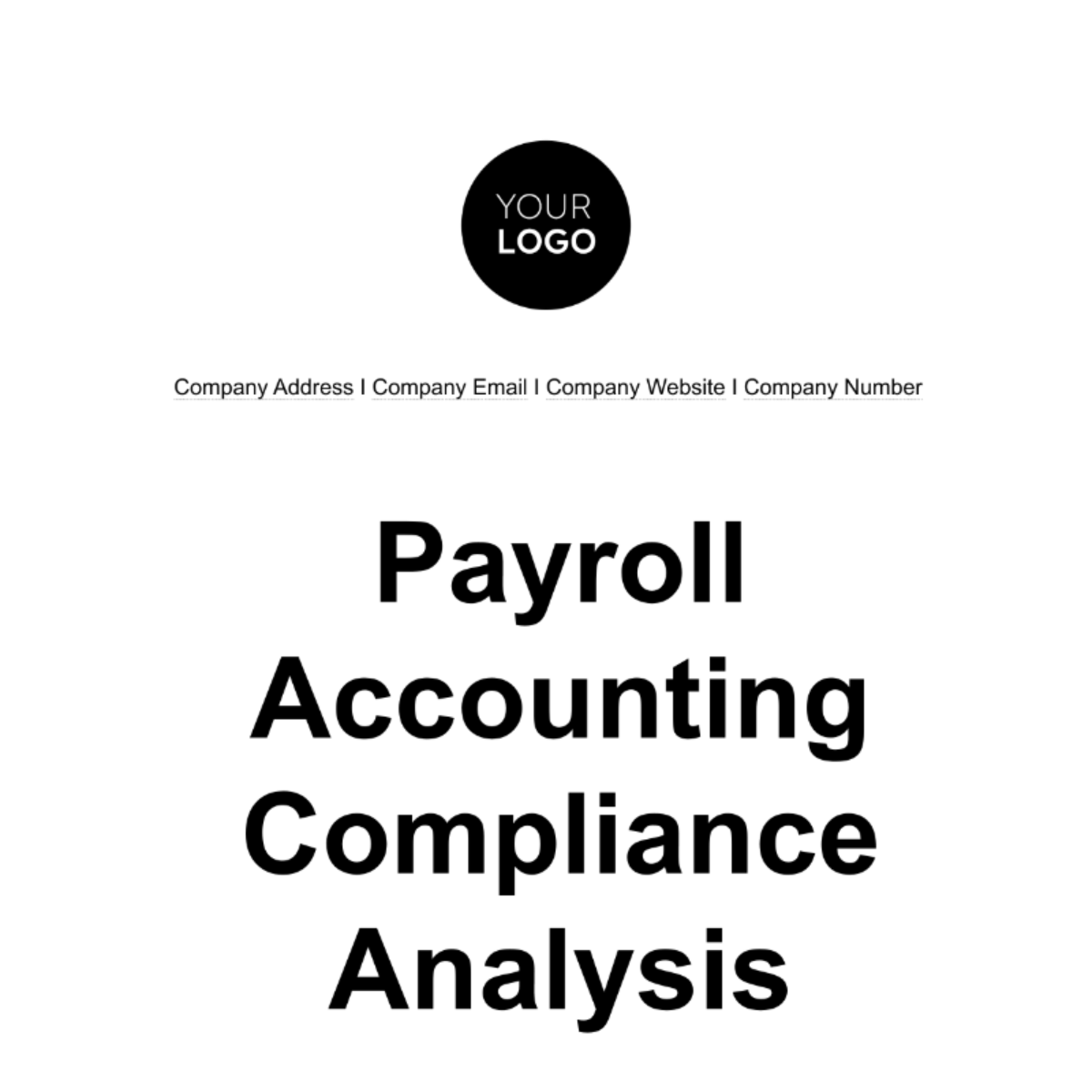 Payroll Accounting Compliance Analysis Template - Edit Online ...