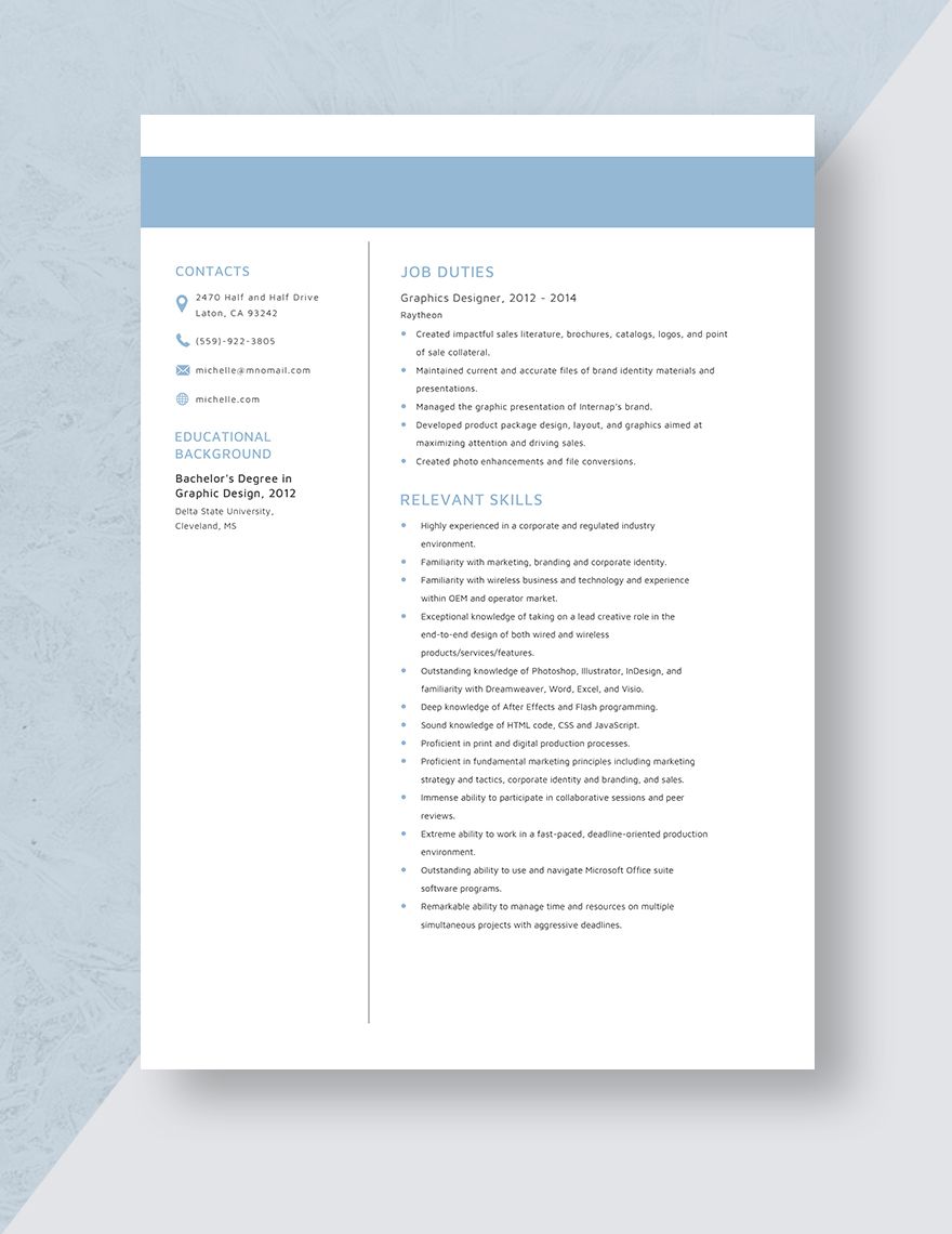 Modern Resume CV Design Templates - Graphic Delta
