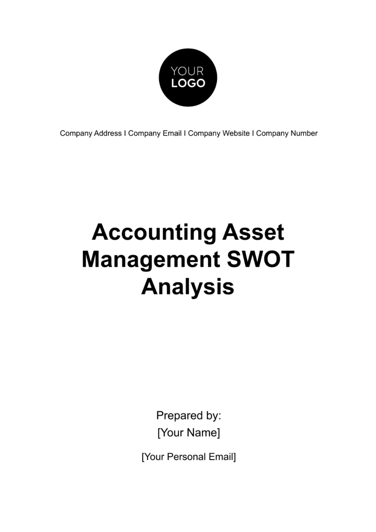 Accounting Asset Management SWOT Analysis Template