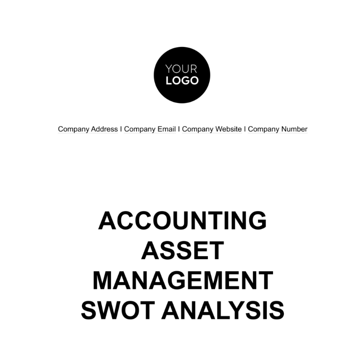 Accounting Asset Management SWOT Analysis Template