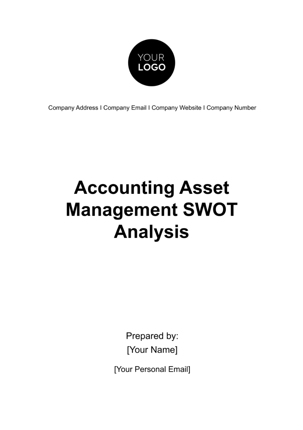 Accounting Asset Management SWOT Analysis Template - Edit Online & Download