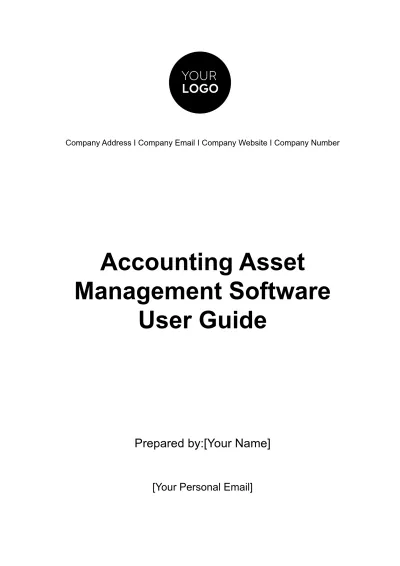 Free Accounting Asset Management Software User Guide Template to Edit Online
