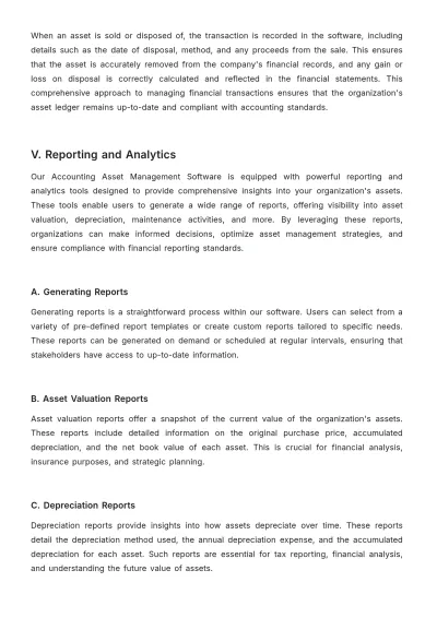 Free Accounting Asset Management Software User Guide Template to Edit Online
