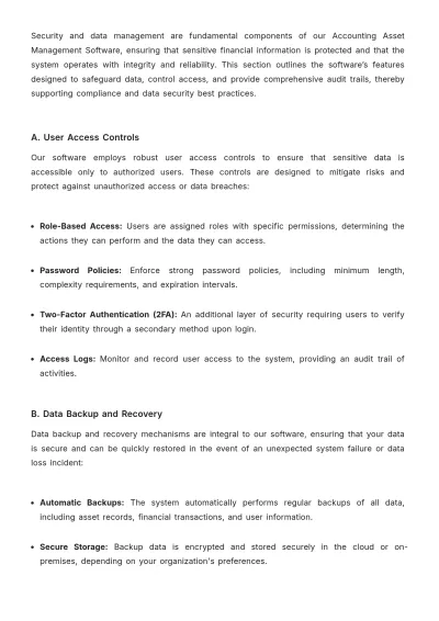 Free Accounting Asset Management Software User Guide Template to Edit Online