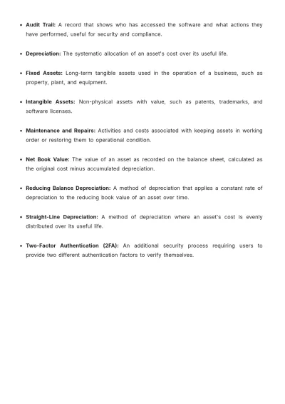 Free Accounting Asset Management Software User Guide Template to Edit Online