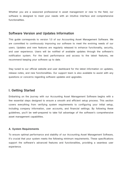 Free Accounting Asset Management Software User Guide Template to Edit Online