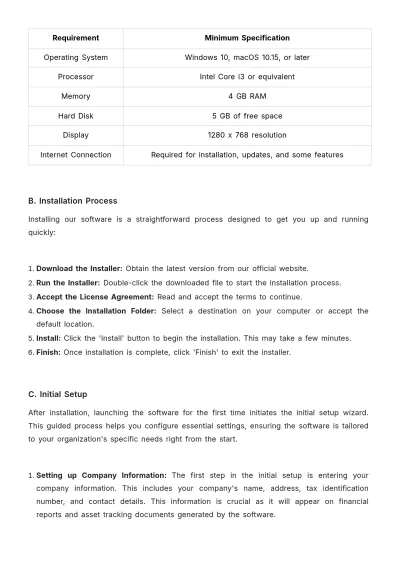Free Accounting Asset Management Software User Guide Template to Edit Online