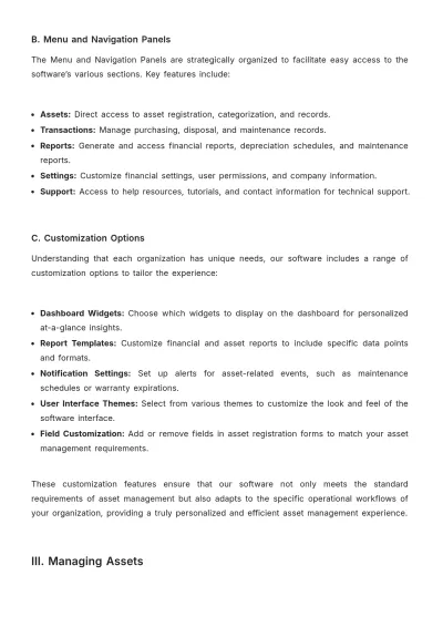 Free Accounting Asset Management Software User Guide Template to Edit Online