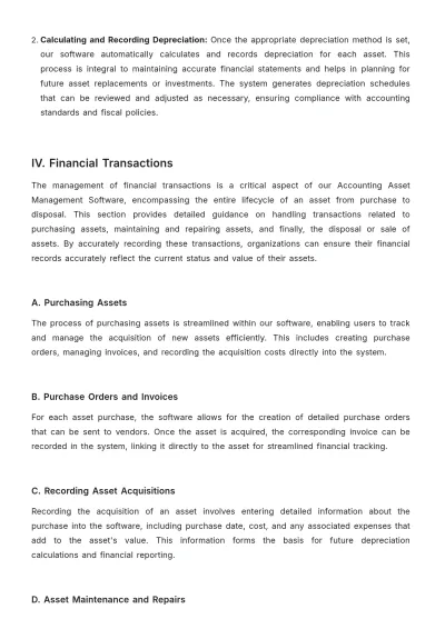 Free Accounting Asset Management Software User Guide Template to Edit Online