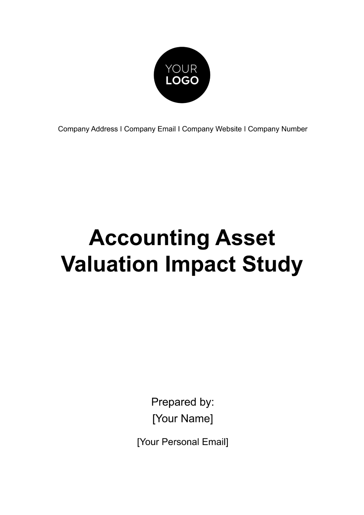 Accounting Asset Valuation Impact Study Template