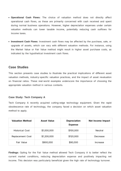 Free Accounting Asset Valuation Impact Study Template to Edit Online