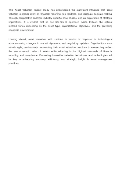 Free Accounting Asset Valuation Impact Study Template to Edit Online