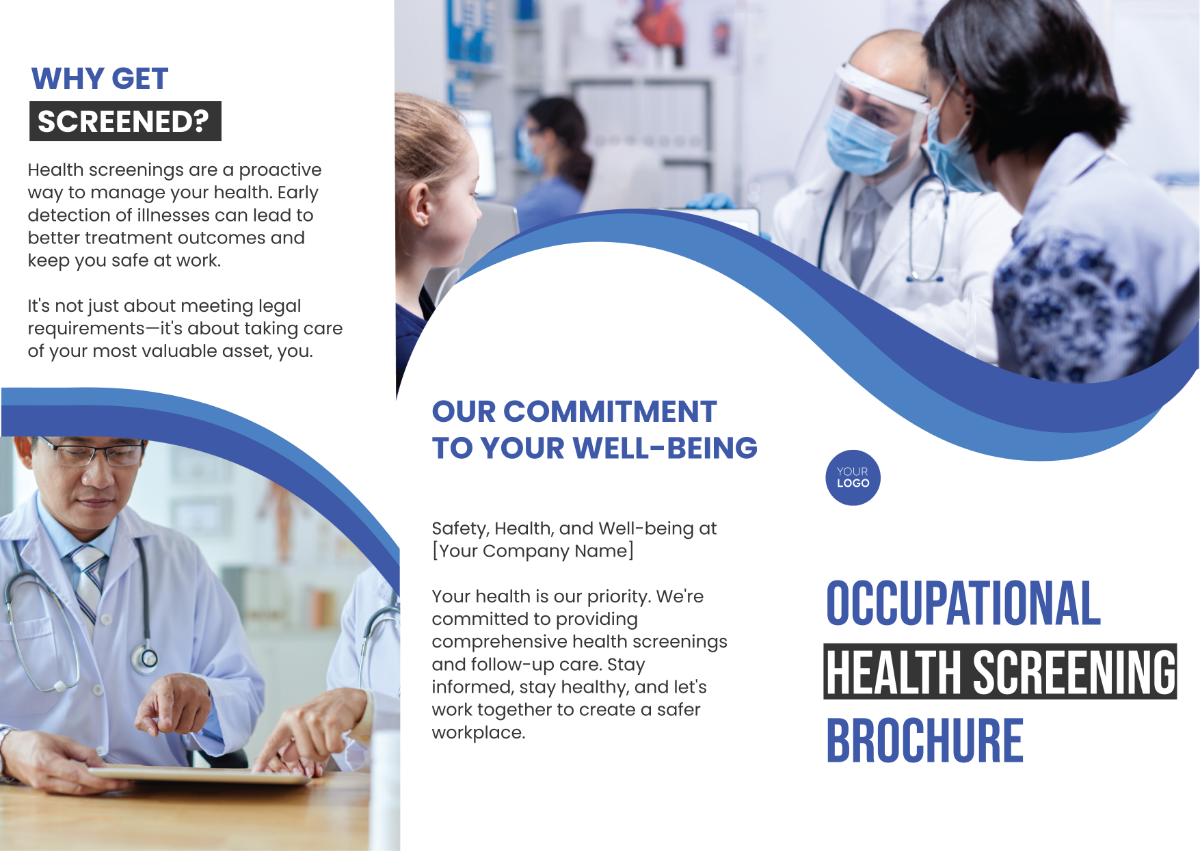 Occupational Health Screening Brochure Template