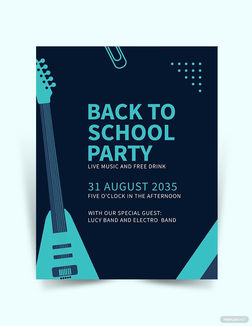 Back To School Event Flyer Template