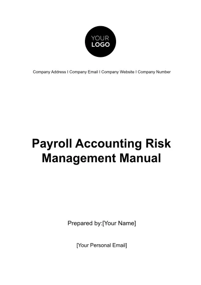 Free Payroll Accounting Risk Management Manual Template to Edit Online