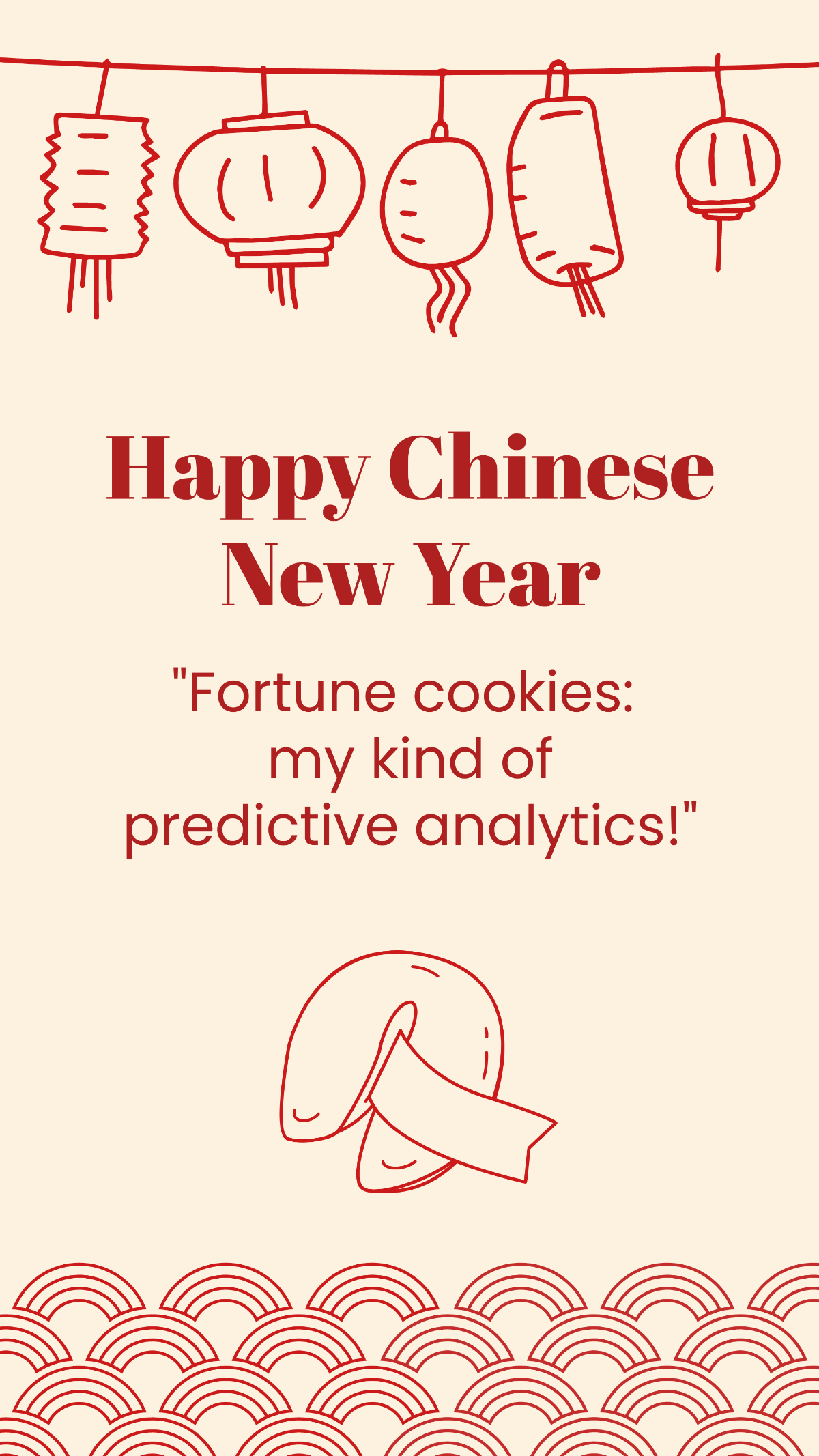 Chinese New Year Funny Quotes Template