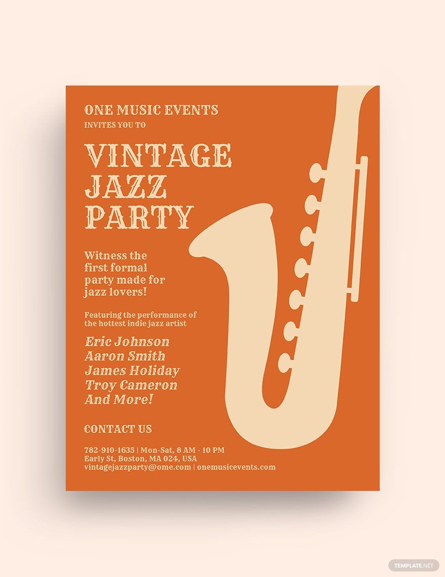 Vintage Party Flyer Template